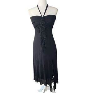 Signature by Sangria Elegant Black Strapless Dress